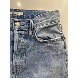 GRLFRND Super High Rise Karolina Denim Jeans In the Sky Wash Size 24